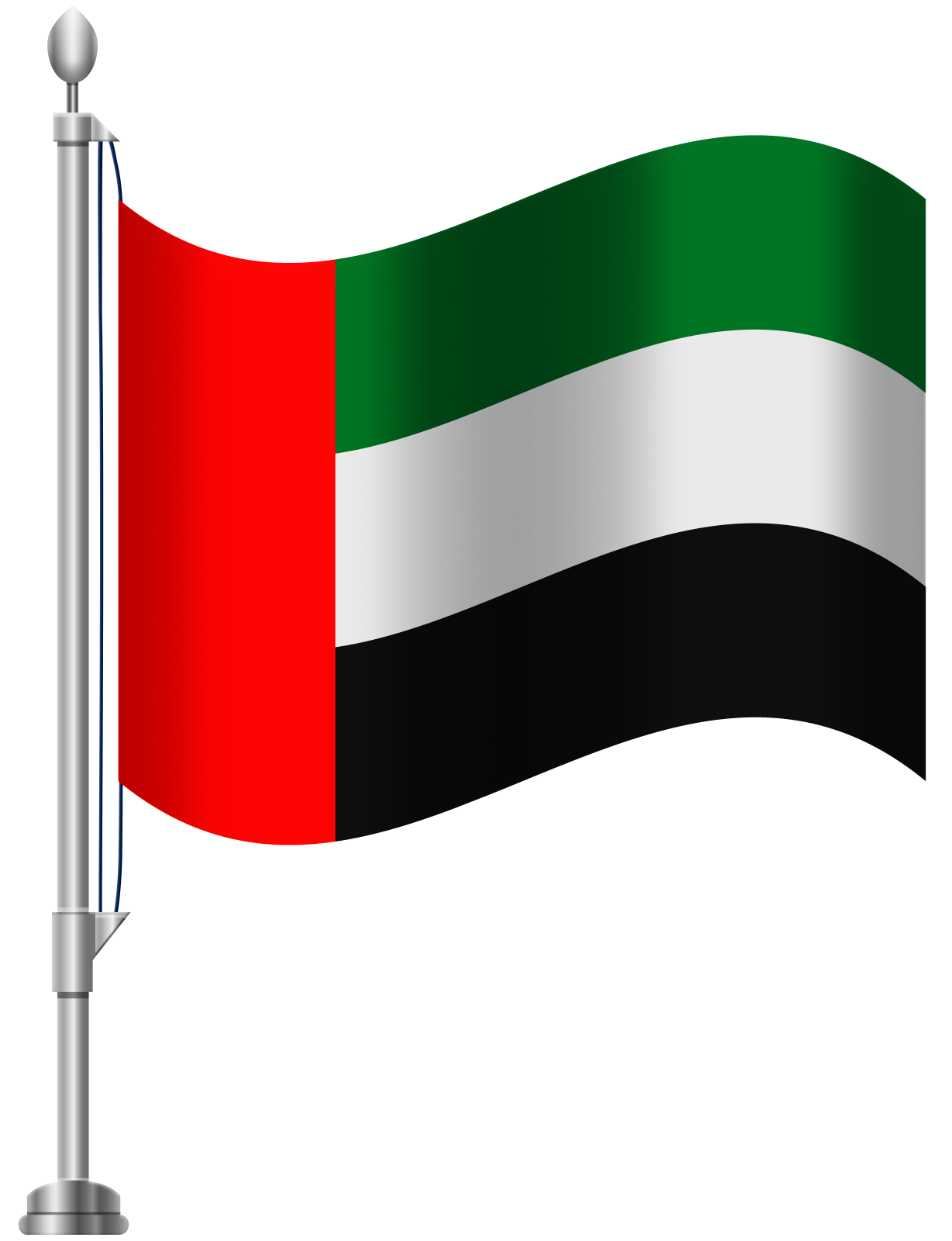 a uae flag waving in the wind
