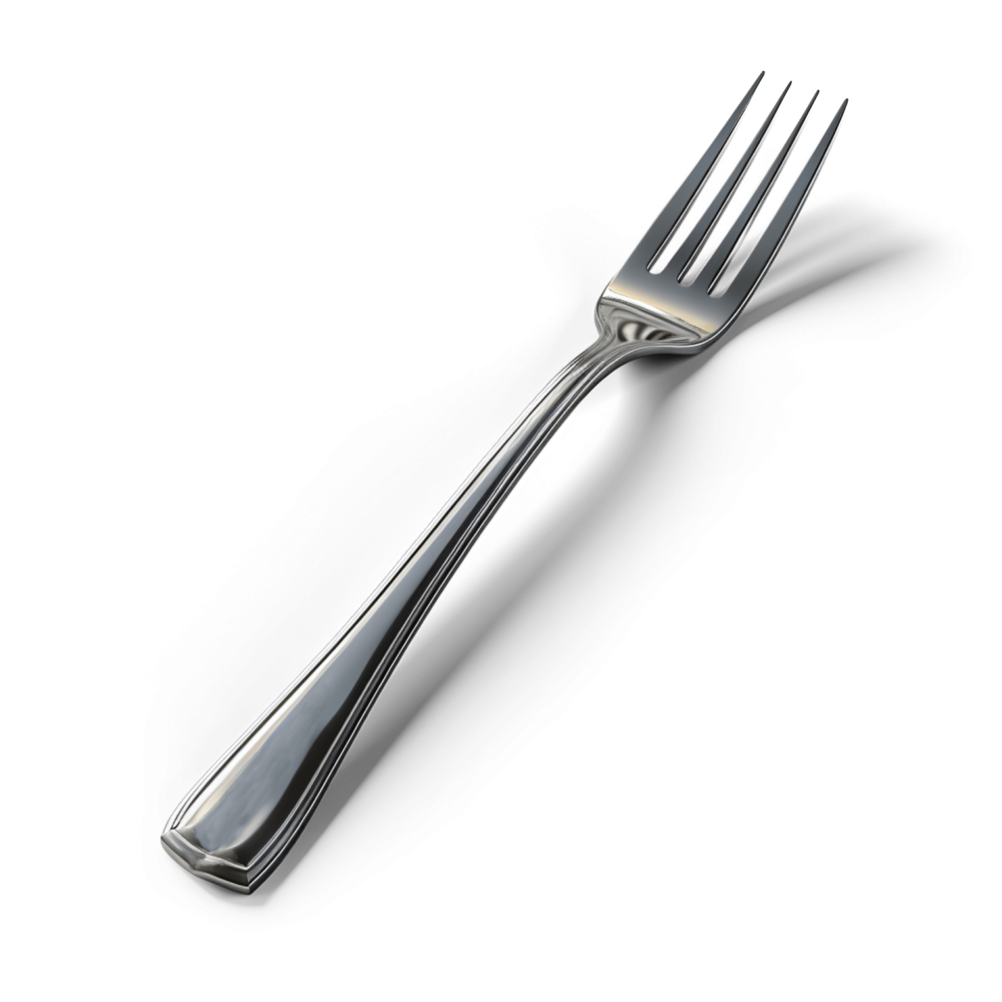 a fork on a white background
