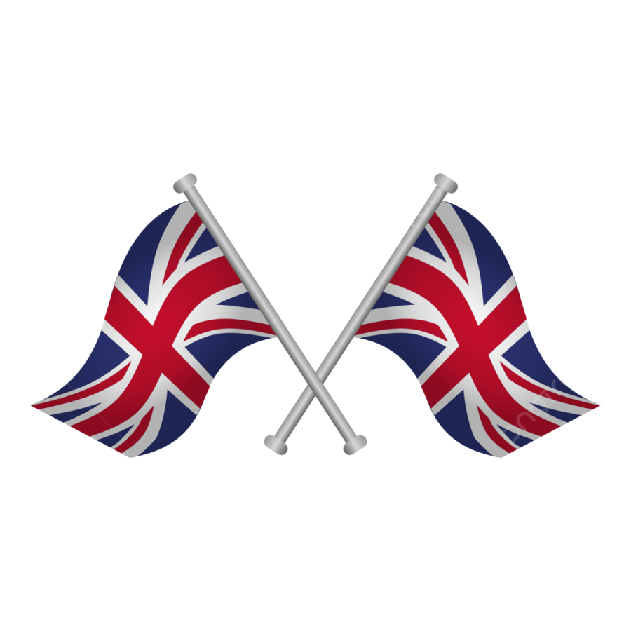 two british and british flags