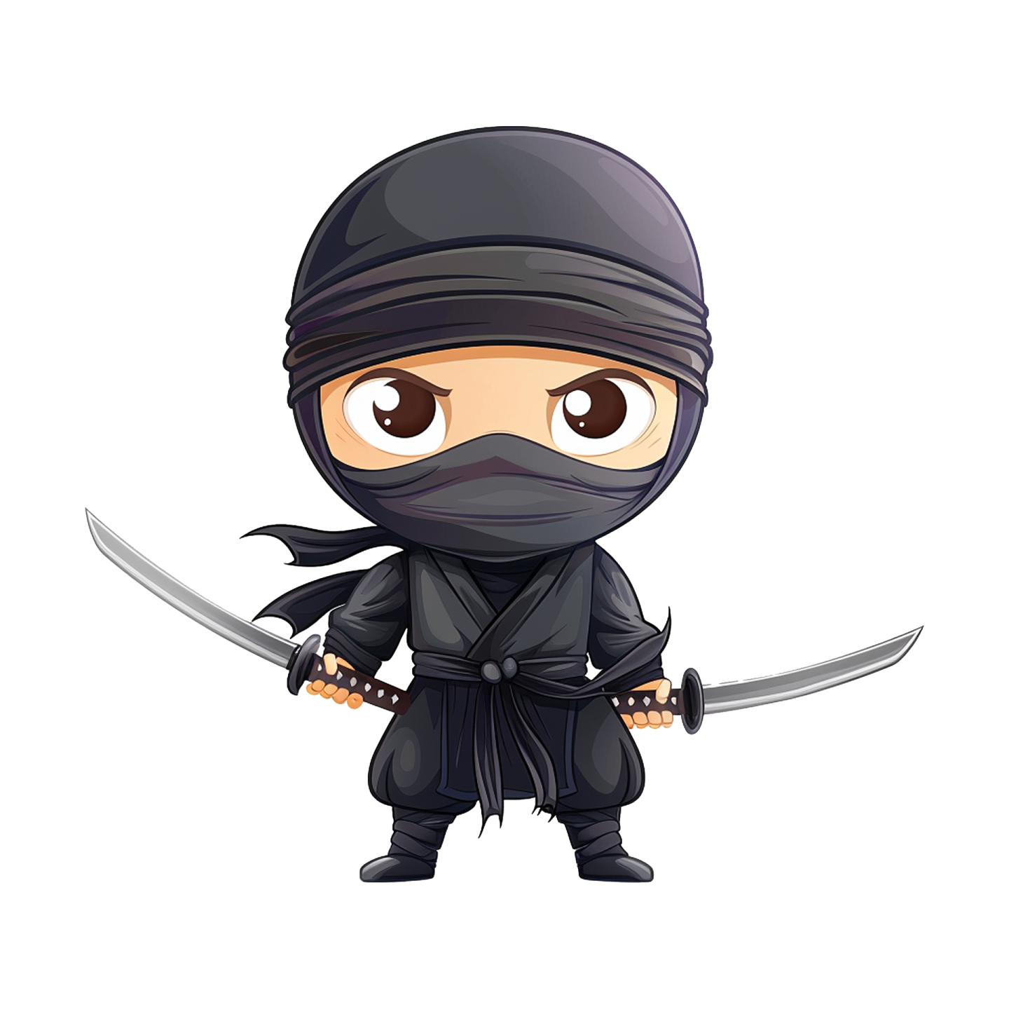 a cartoon ninja with a sword in his hand