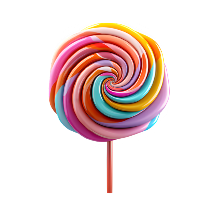 a colorful lobok on a white background