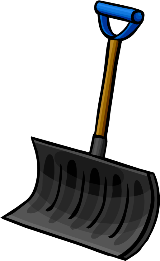 a shovel on a white background
