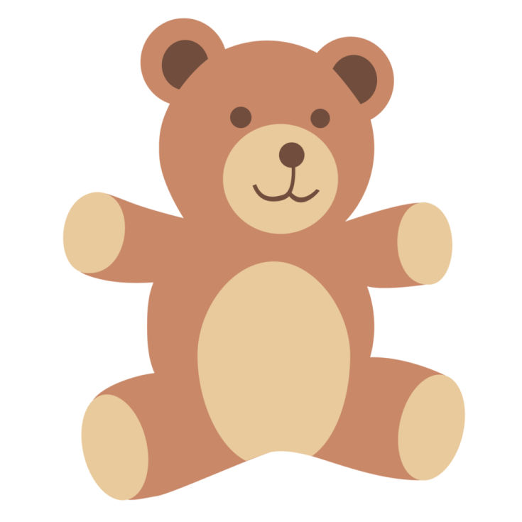a brown teddy bear sitting on the floor