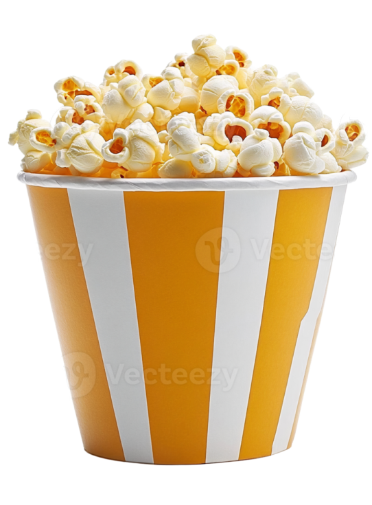 a popcorn bucket filled with popcorn