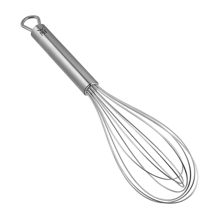 a metal whise on a white background