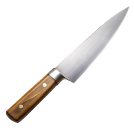 a knife on a white background