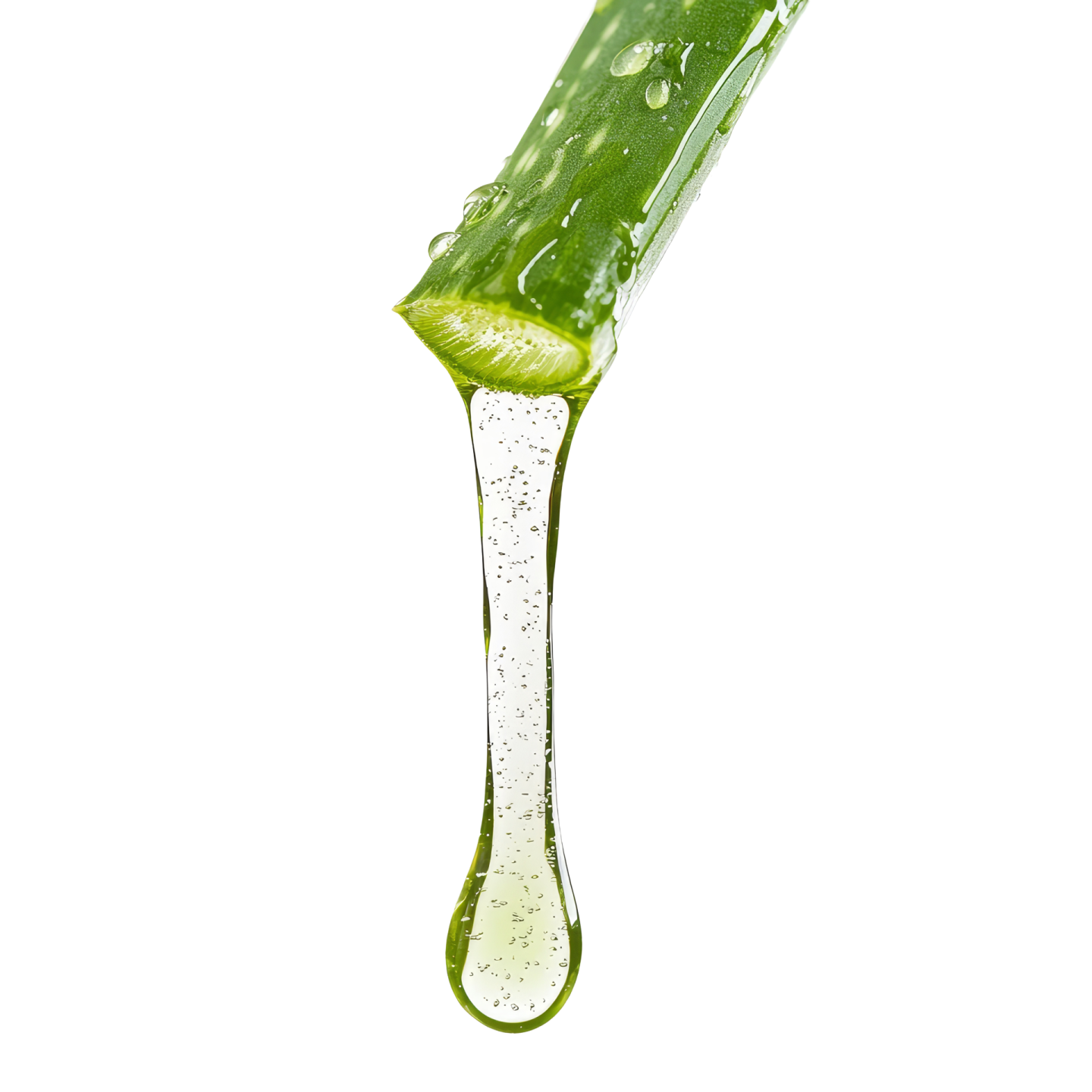 a drop of green liquid