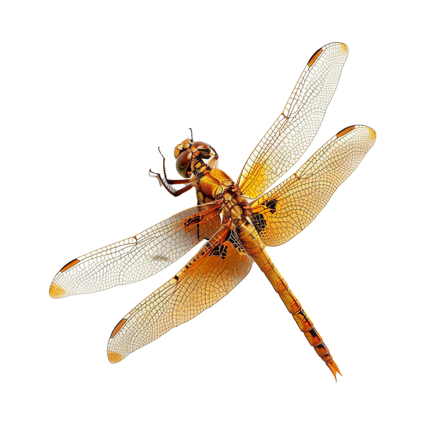 a yellow dragon on a white background