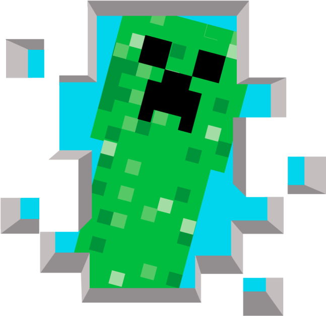 an image of a minecraft creeper