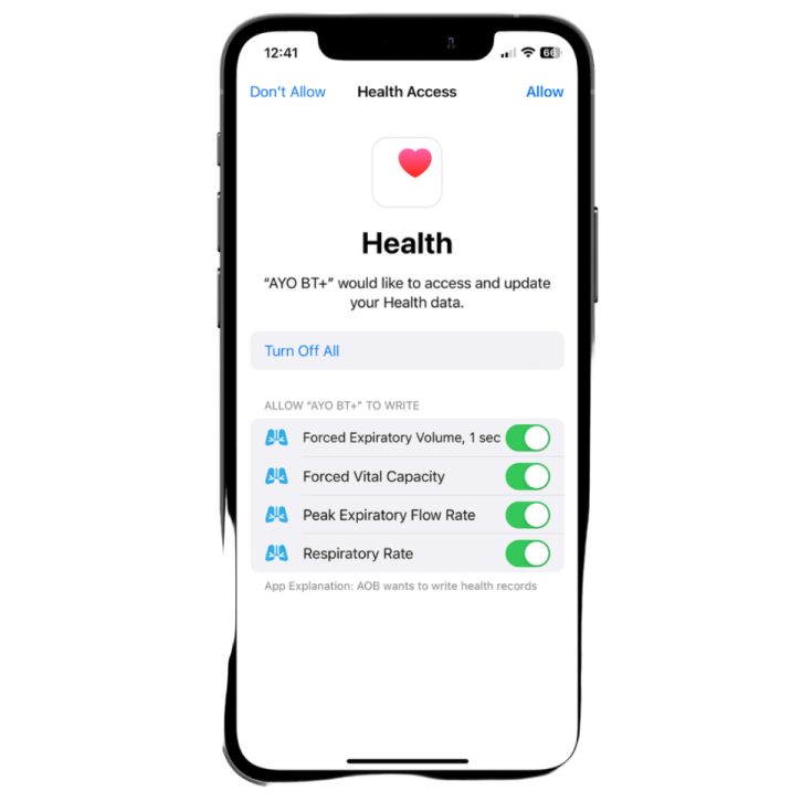 the health app on an iphone