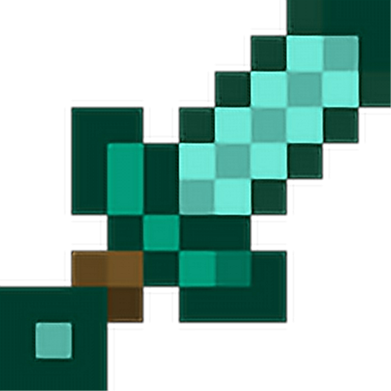 an image of a green and brown pixel
