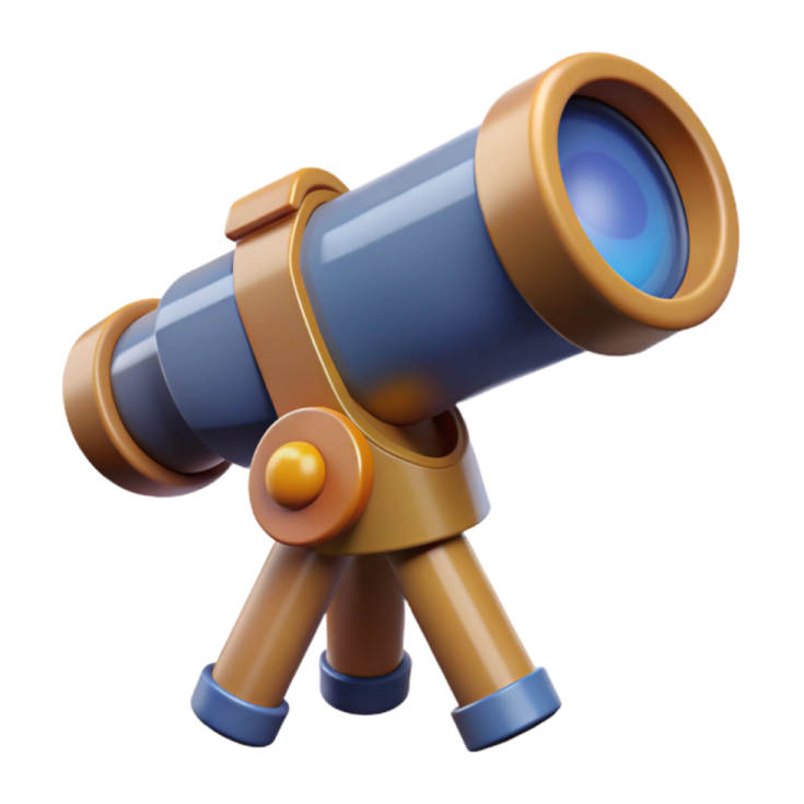 an image of a telescope on a white background