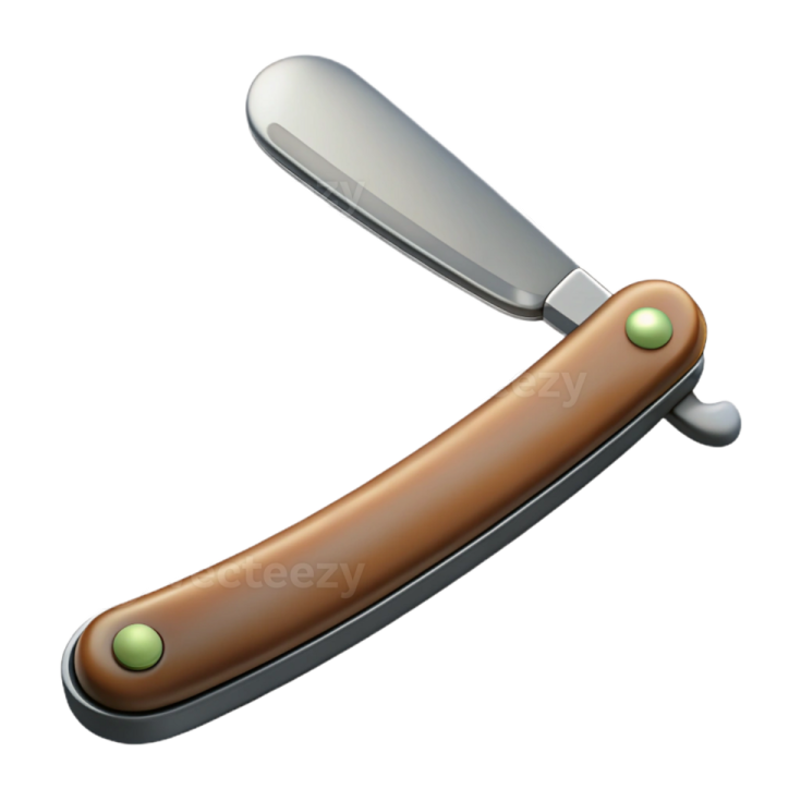 an illustration of a knife on a white background