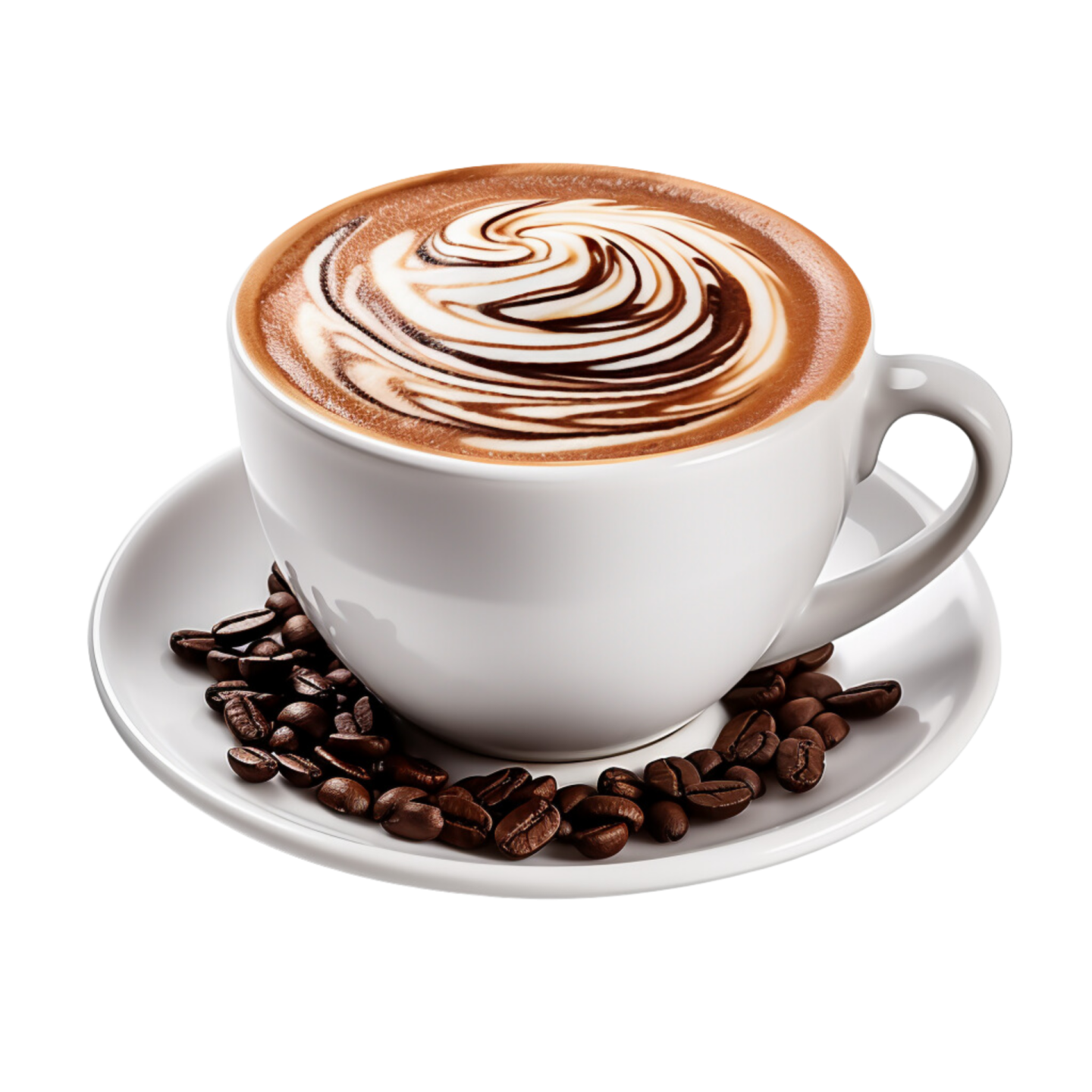 a cup of coffee on a saucer