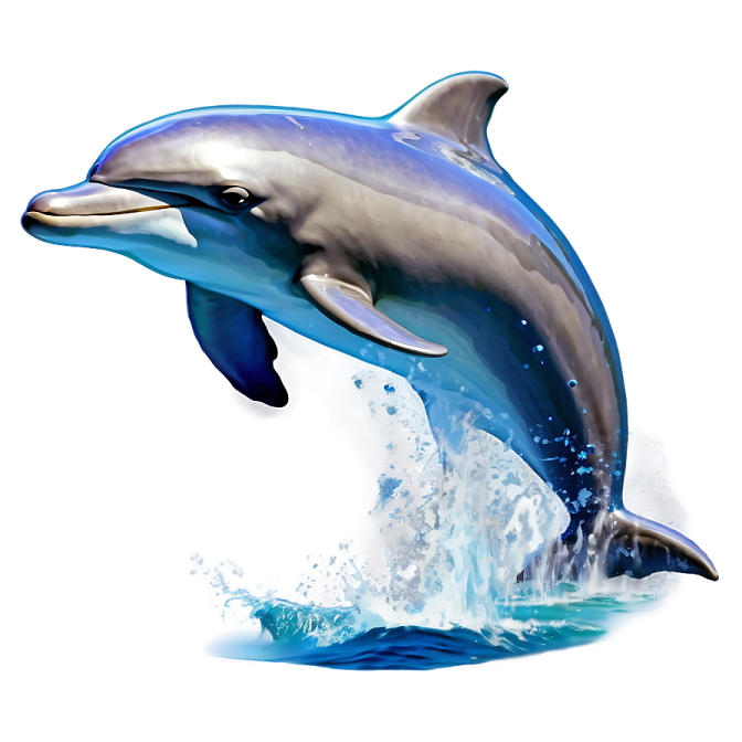a dolphin jumping out of the water