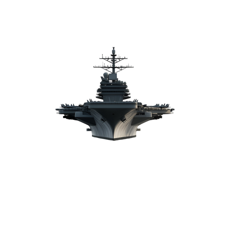 a navy ship on a white background