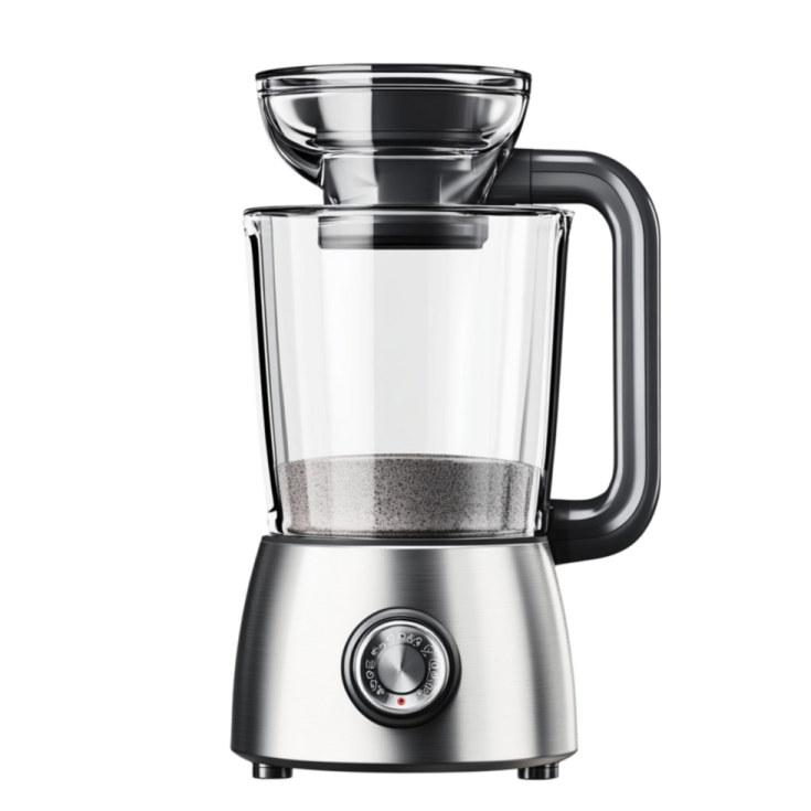 an electric coffee maker on a white background