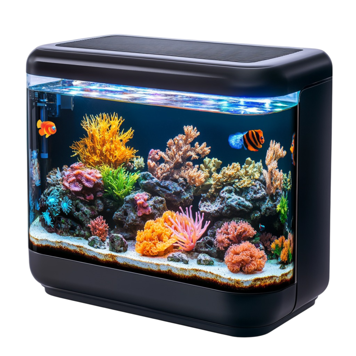 a fish tank with an aquarium in it