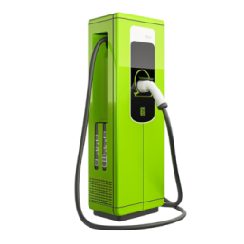 an electric car charging station