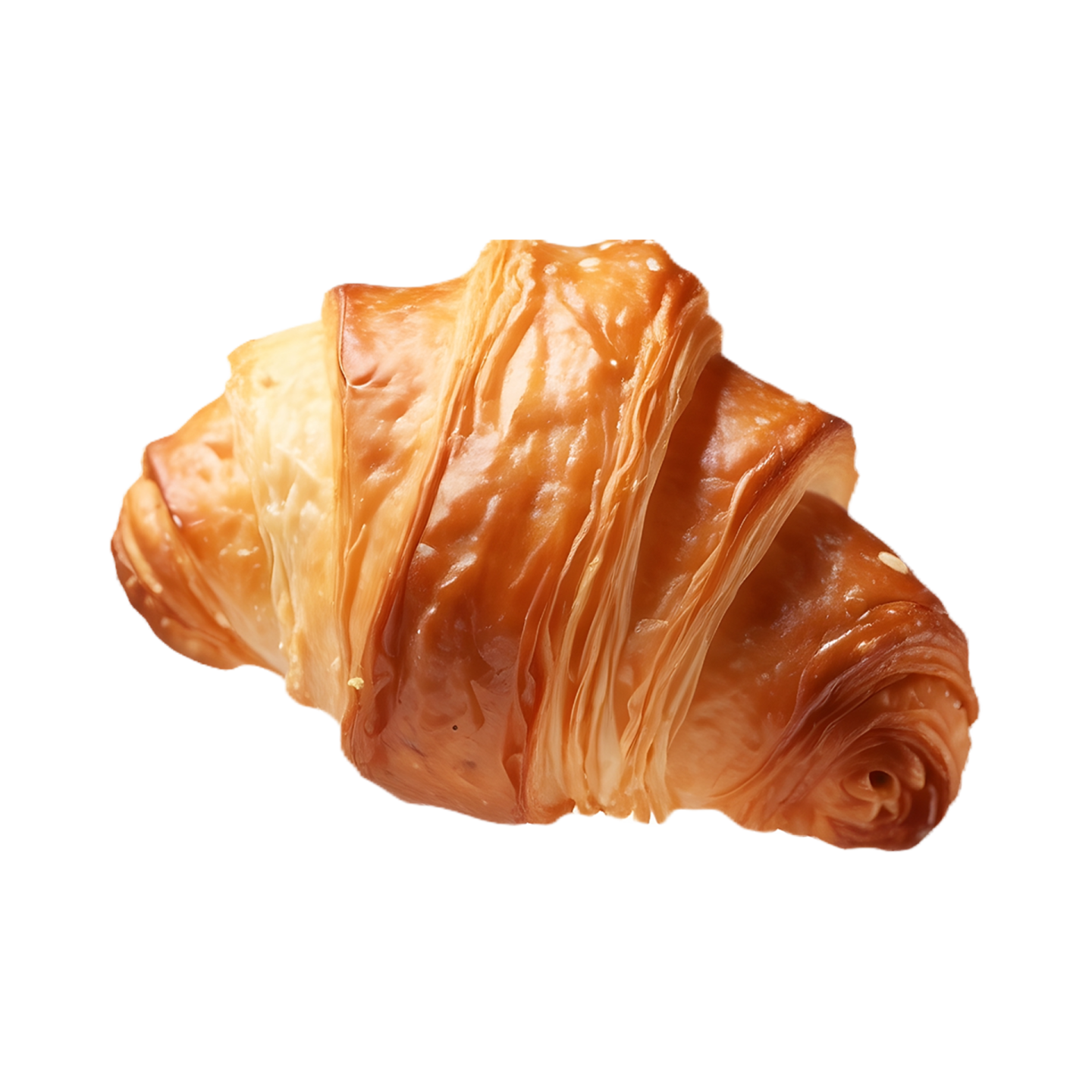 a close up of a crois on a white background