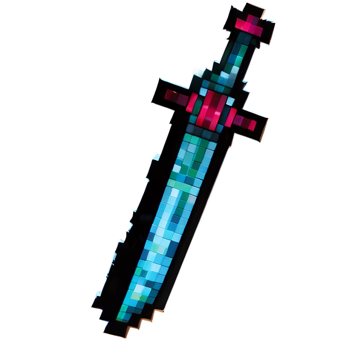 a cross made out of pixels