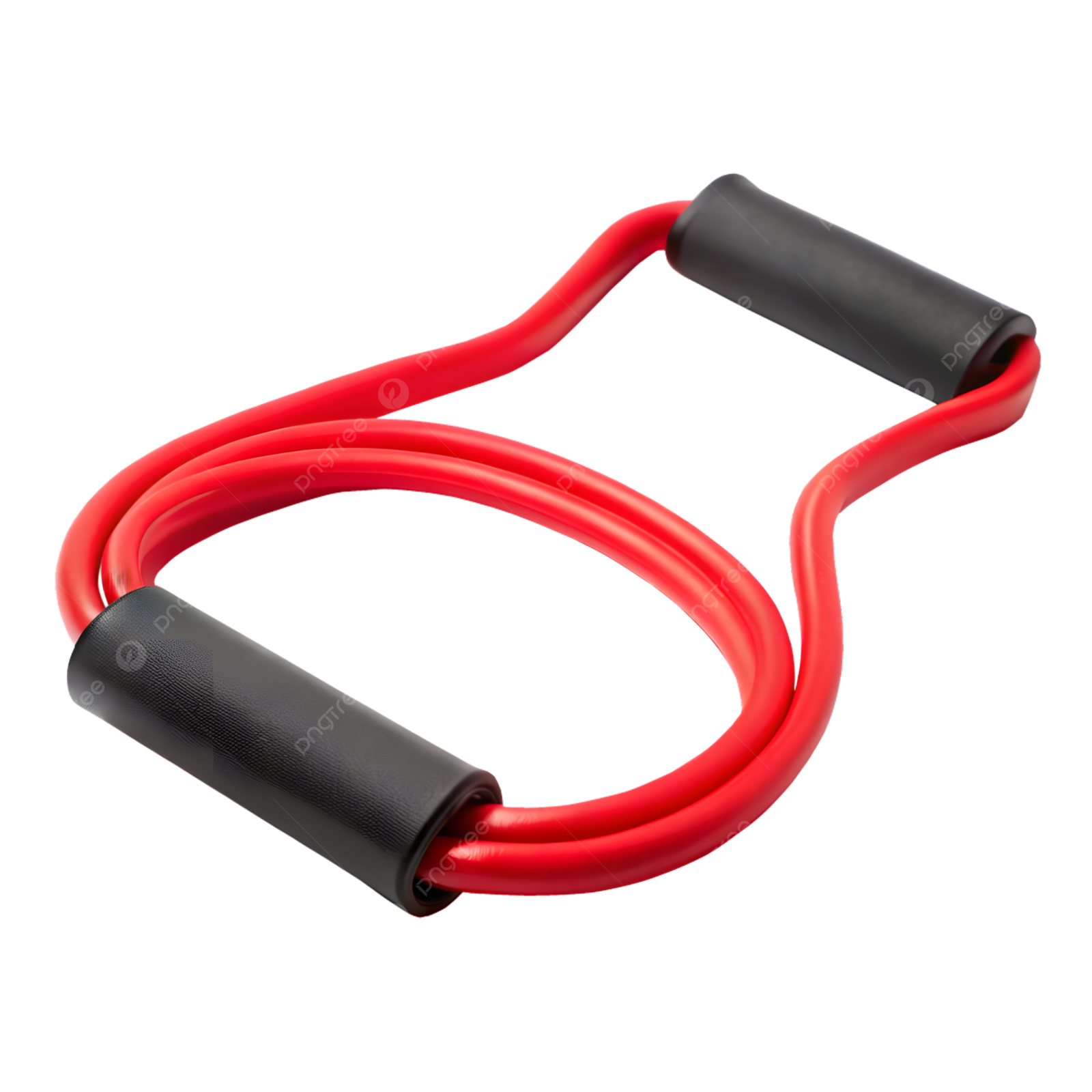 an image of a red cable with black ends