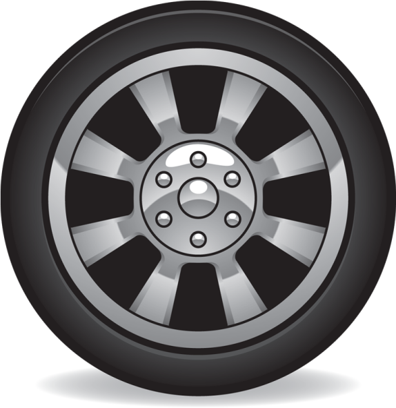a wheel on a white background