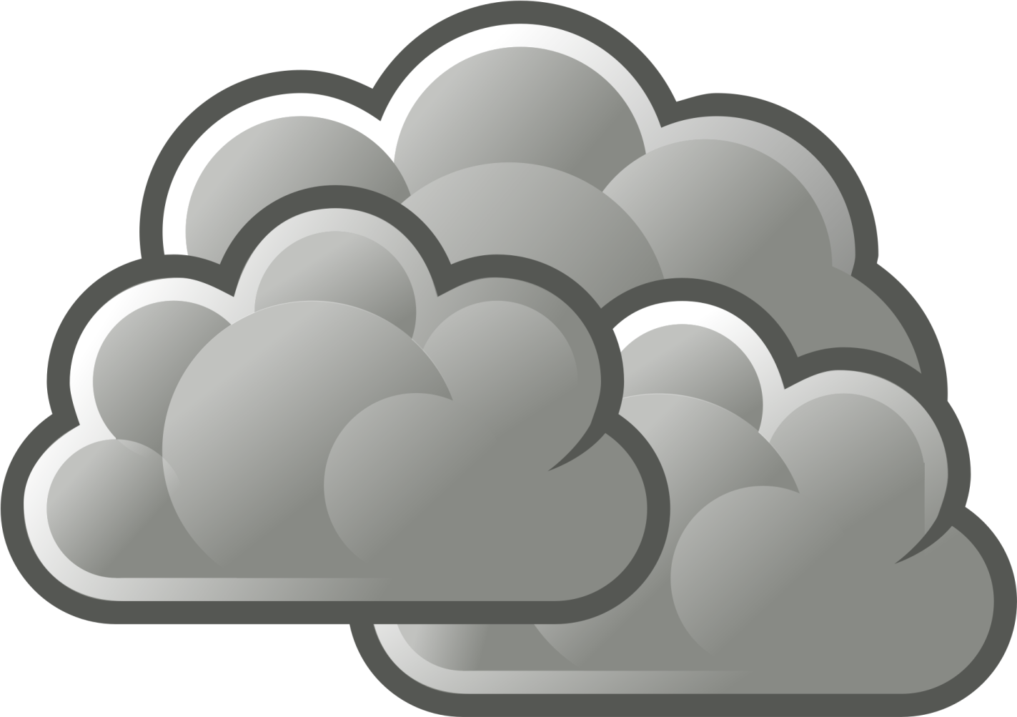 a gray cloud with white background