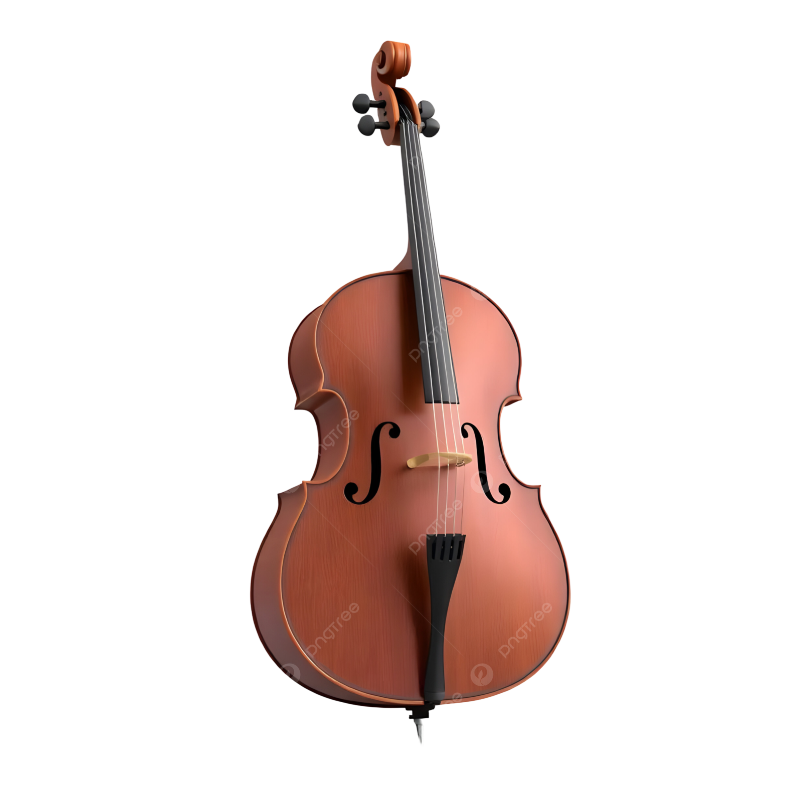 a violin on a white background