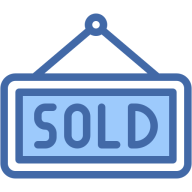 a sign with the word sold on it