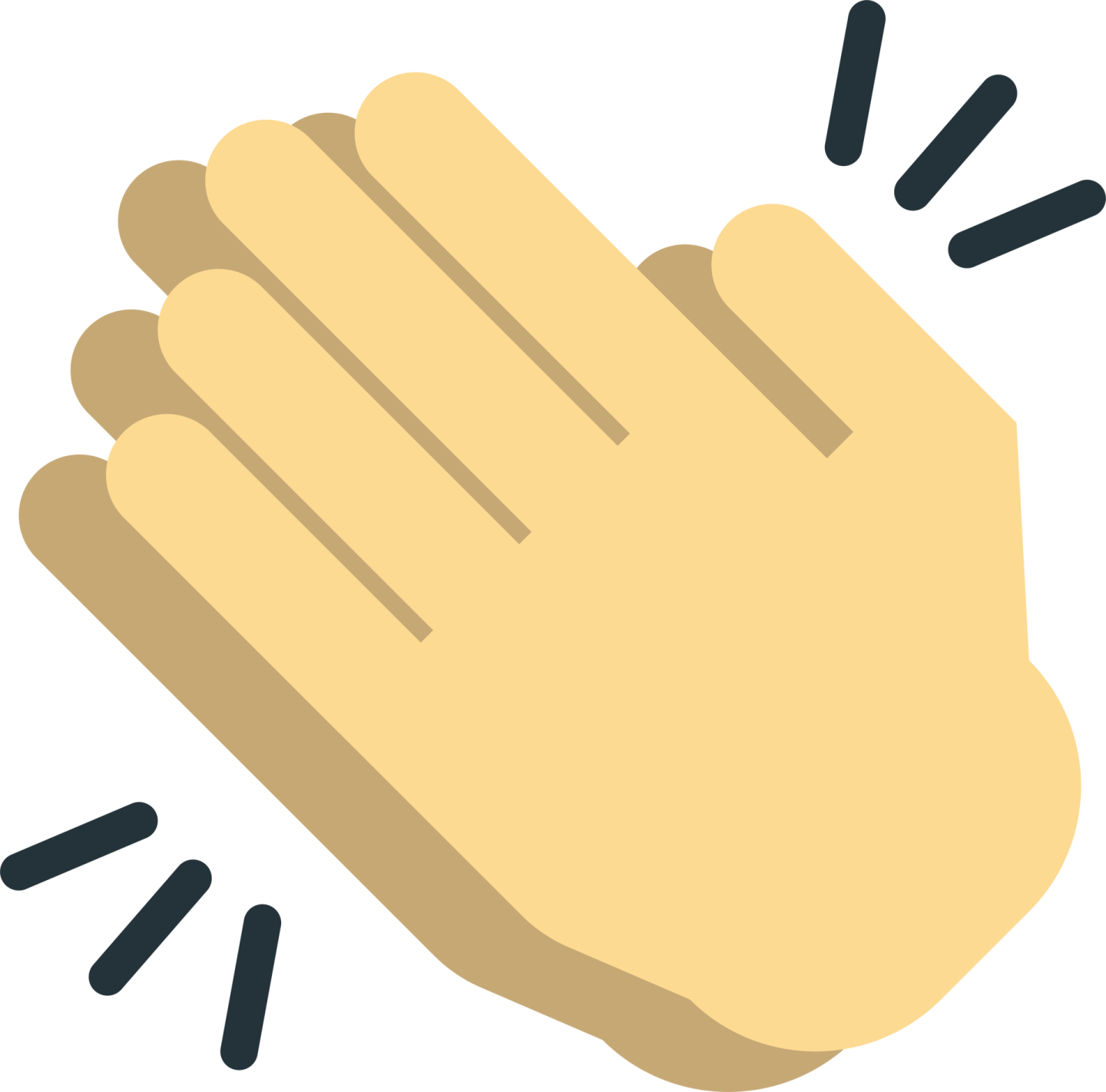 an icon of a hand in the air