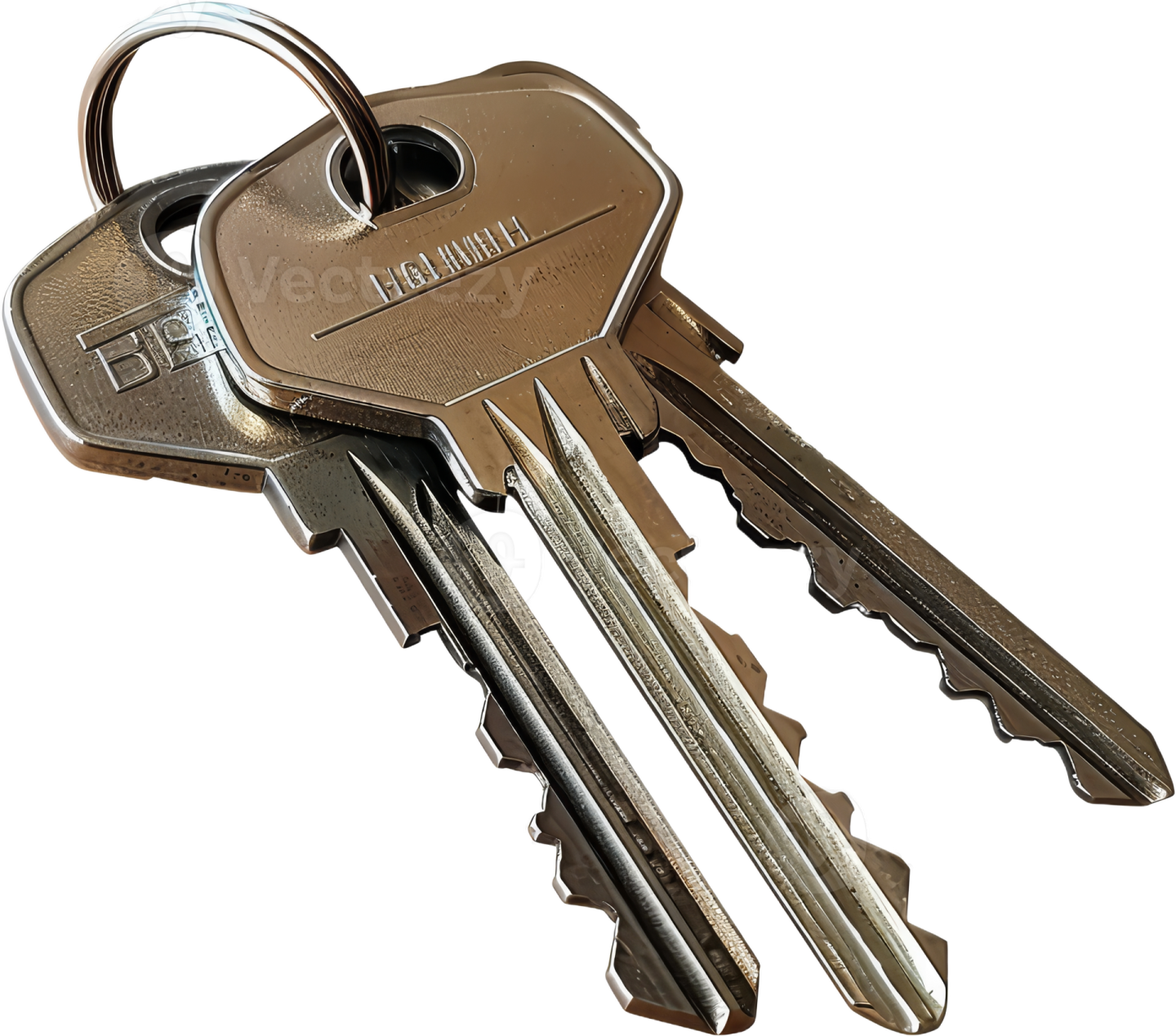 a bunch of keys on a white background