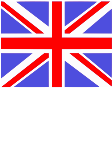 a british flag on a white background