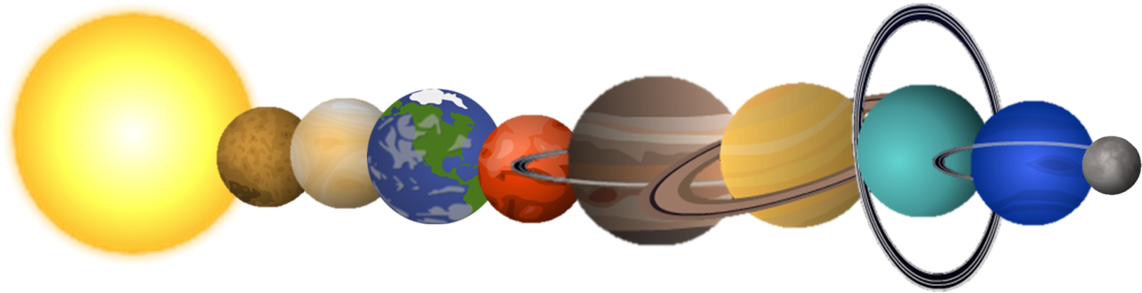 a diagram of the planets