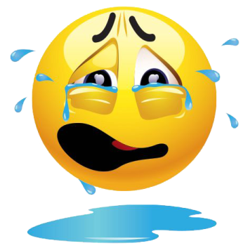 a smiley face with tears and tears