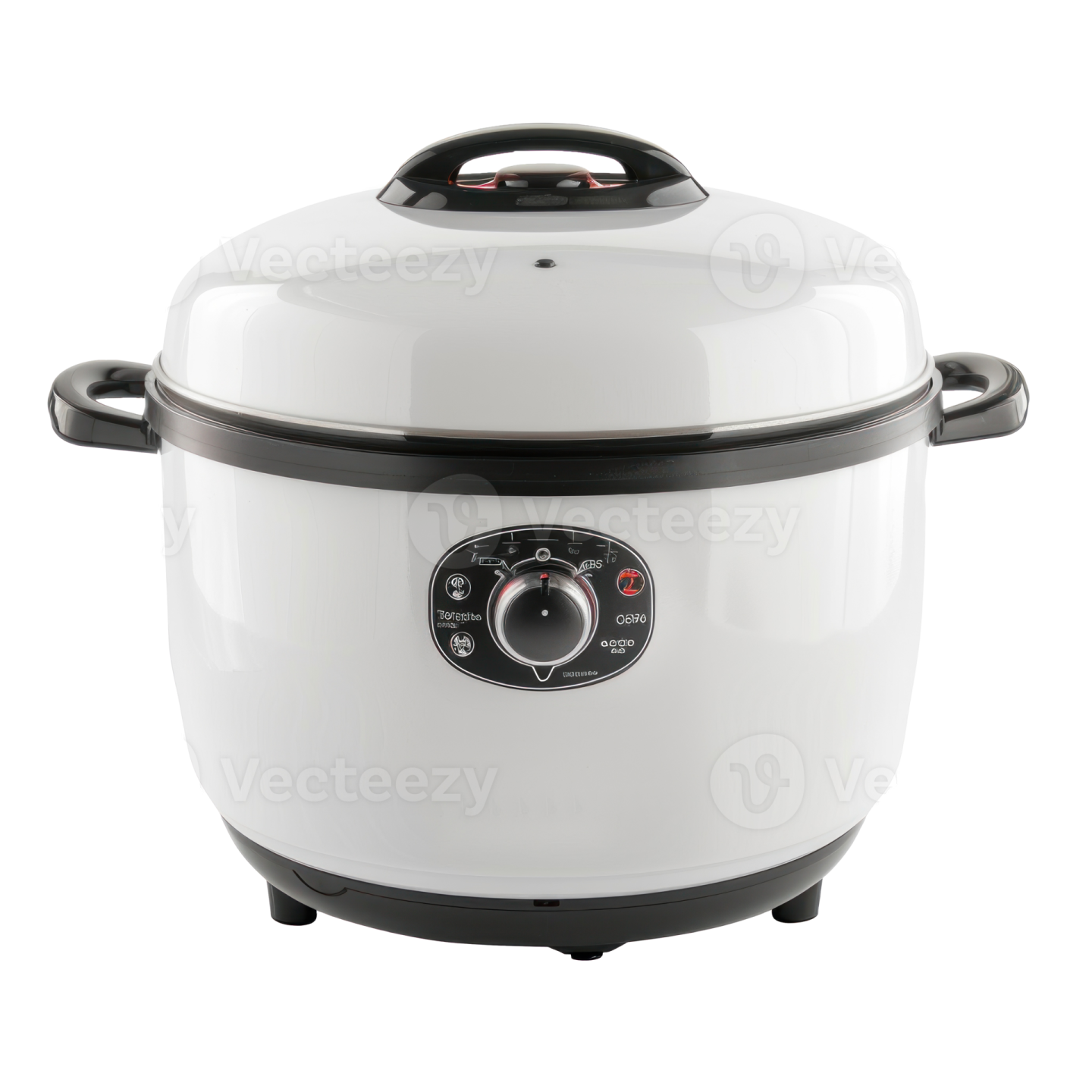 a white rice cooker with the lid open