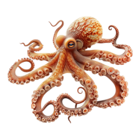 an octopus is shown in this image