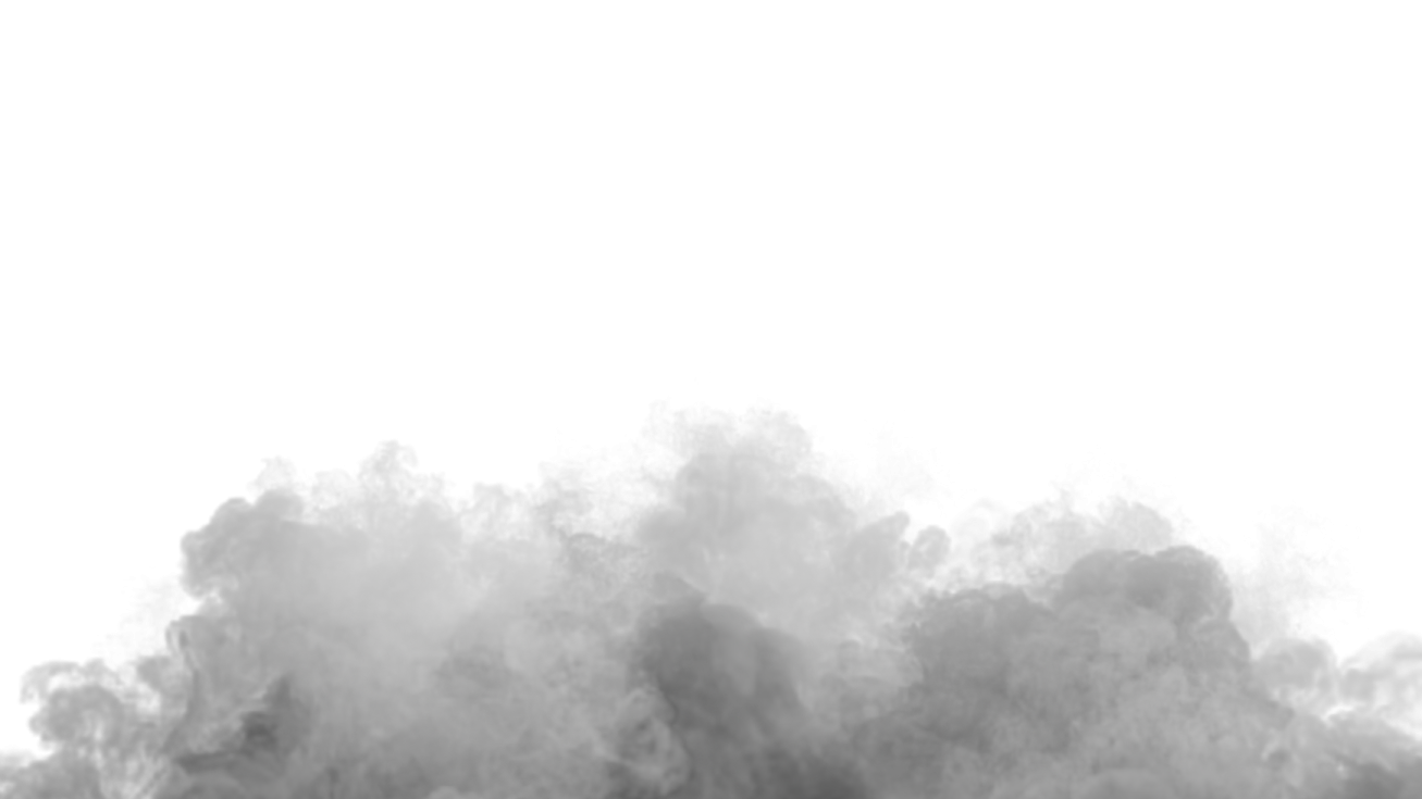 black smoke on a white background