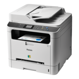 a printer with a white background