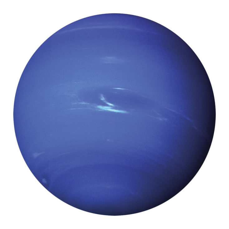 a blue planet with a white background