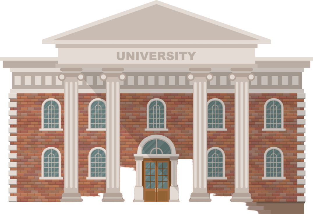 a brick building with the words university on it