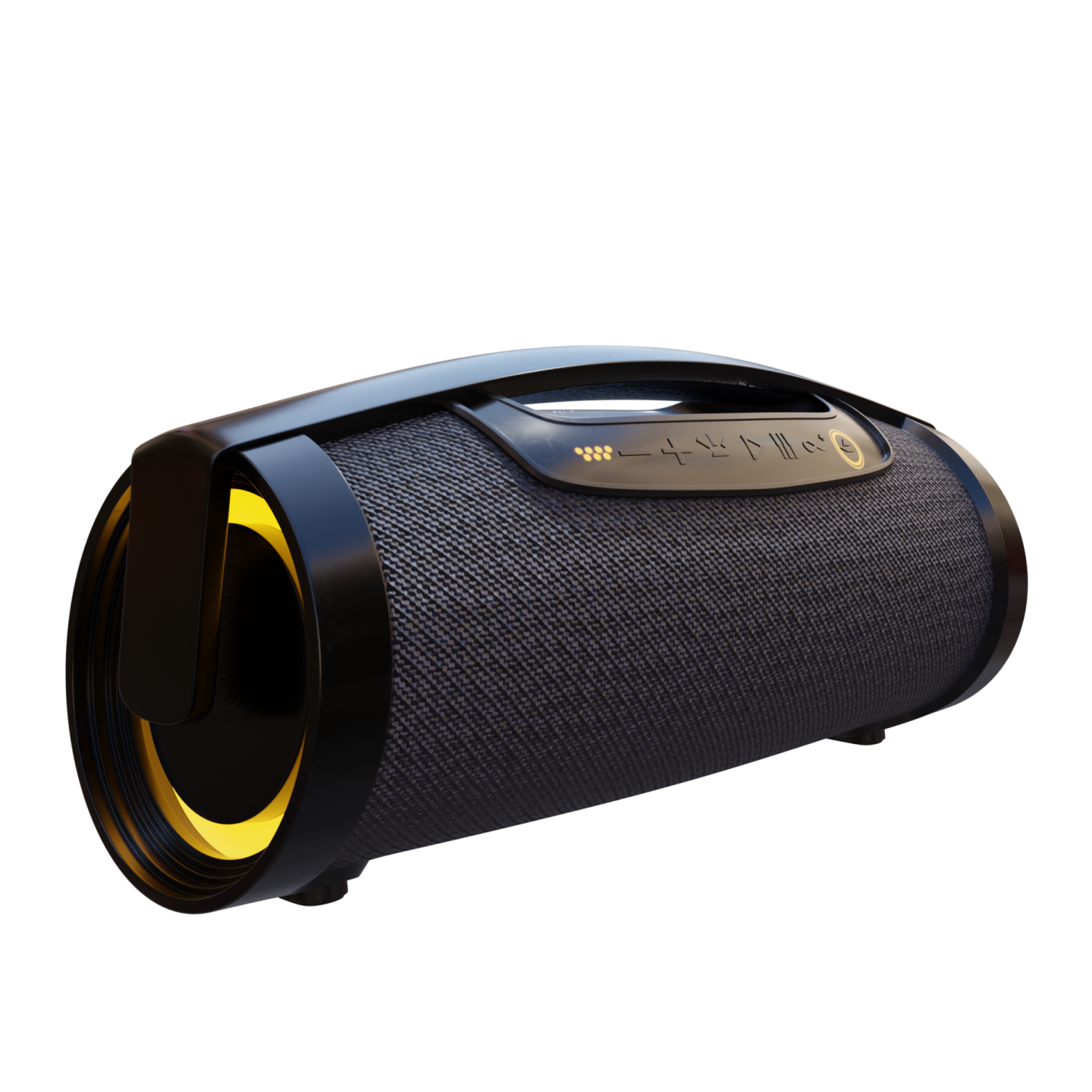 a bluetooth speaker on a white background