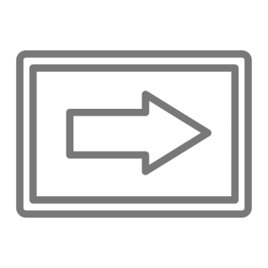 a sign with an arrow pointing to the right