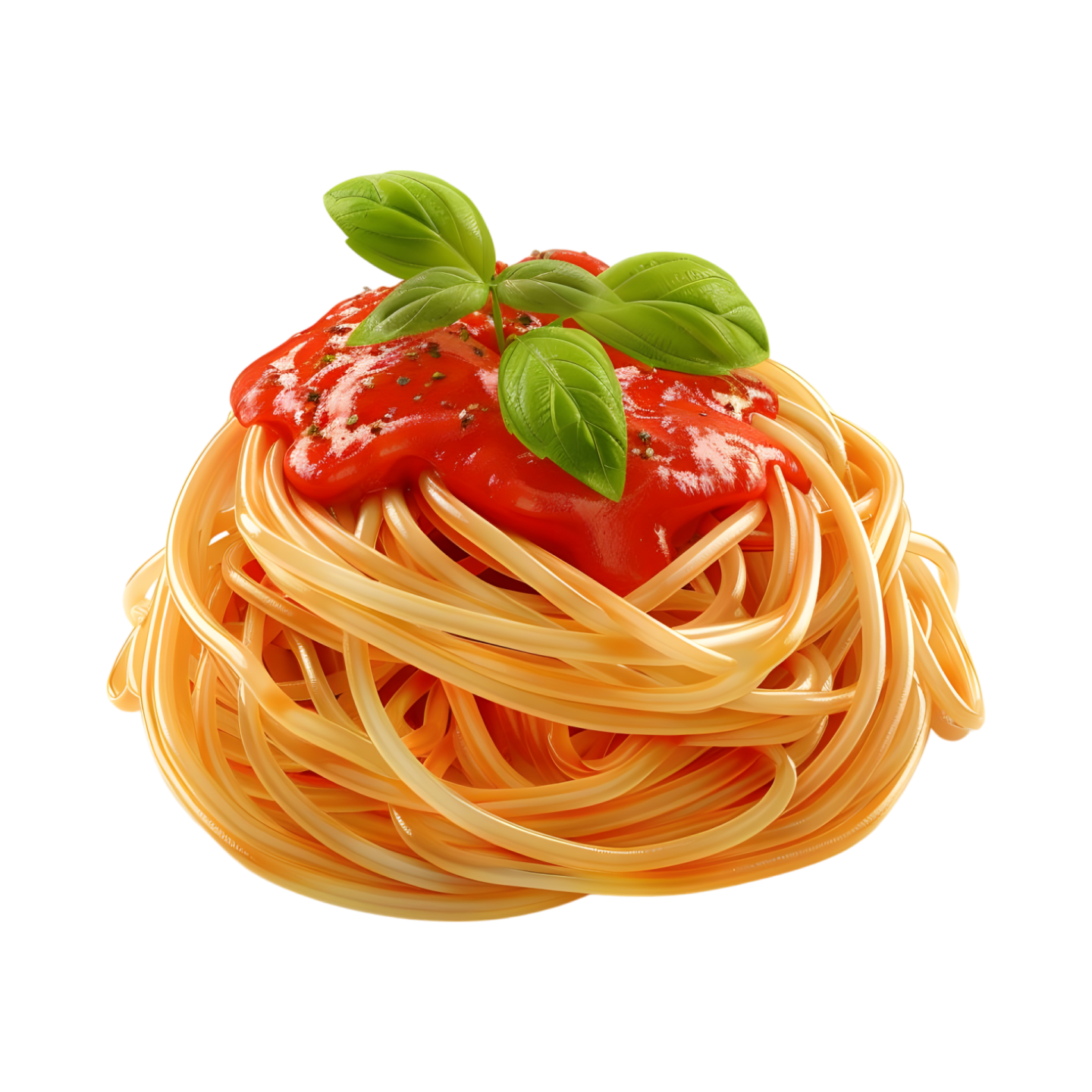 a plate of spaghetti with tomatoes and basil