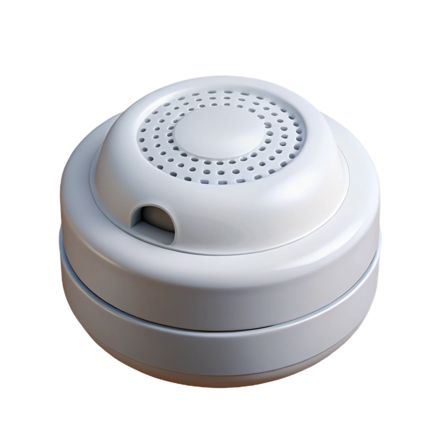 an image of a white smoke detector