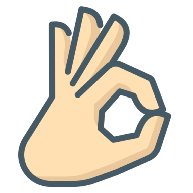 a hand making the ok sign