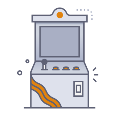 an illustration of a game machine