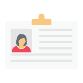 a document with a person on it
