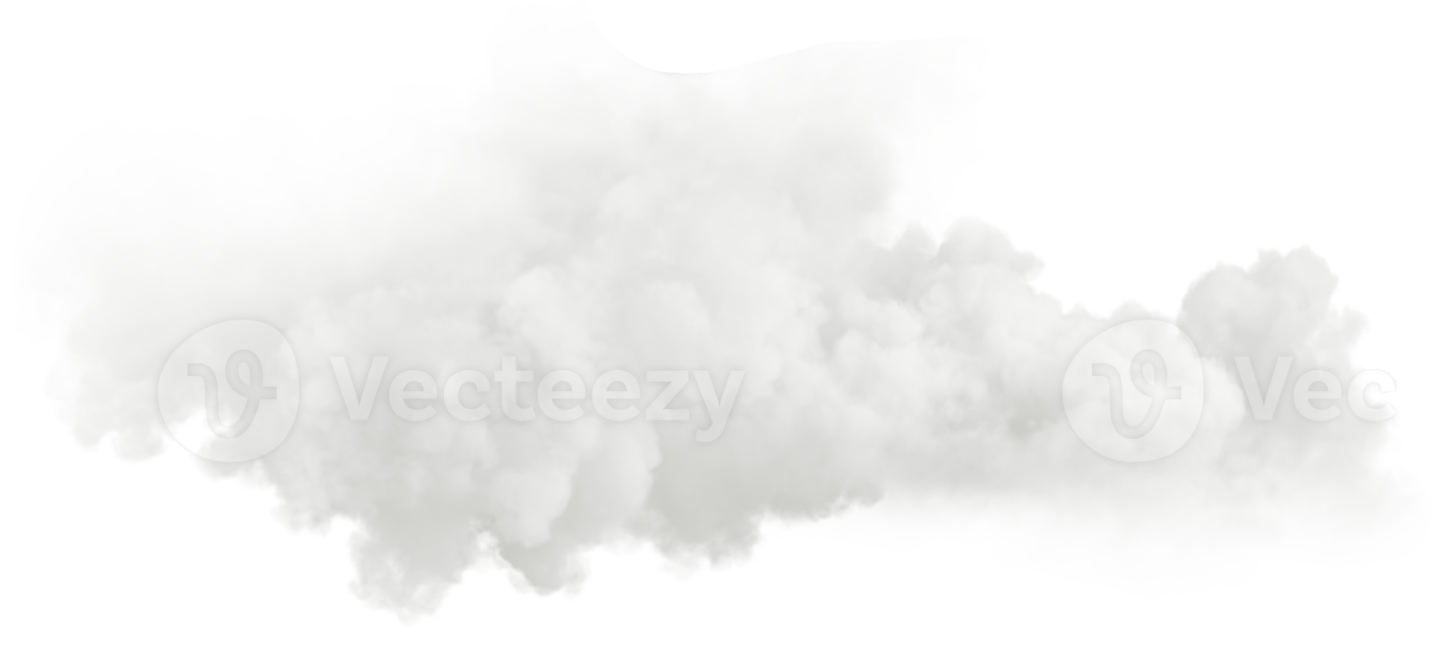 a smoke cloud on a white background