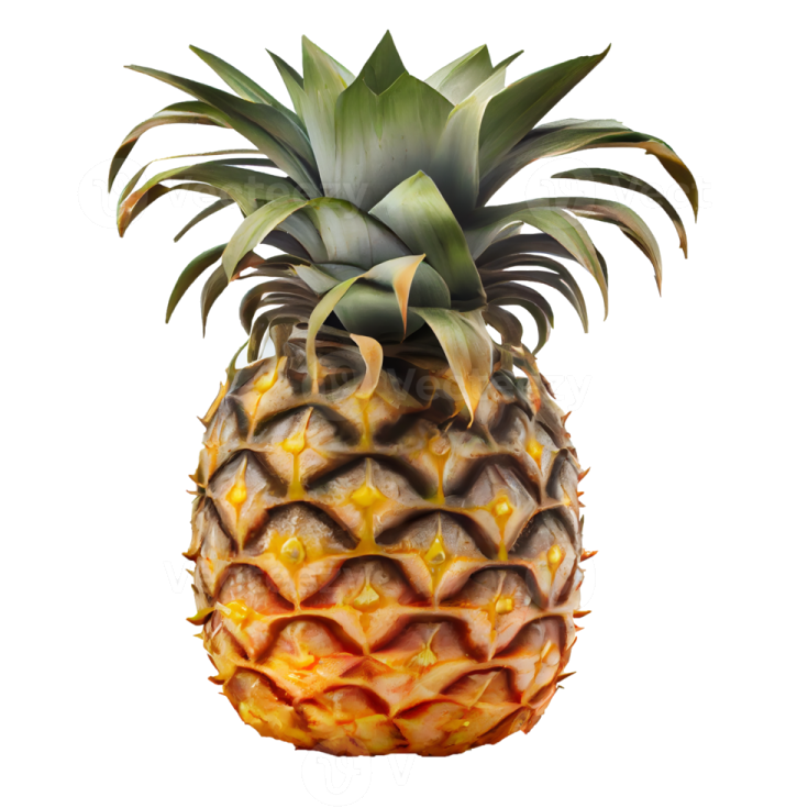 a pineapple on a white background